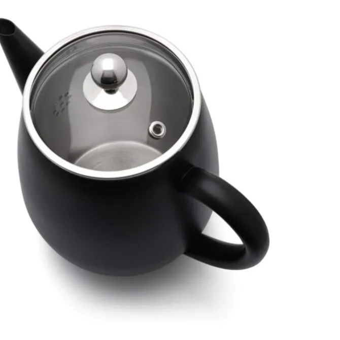 Bredemeijer Duet Eva theepot 1,1 liter mat zwart