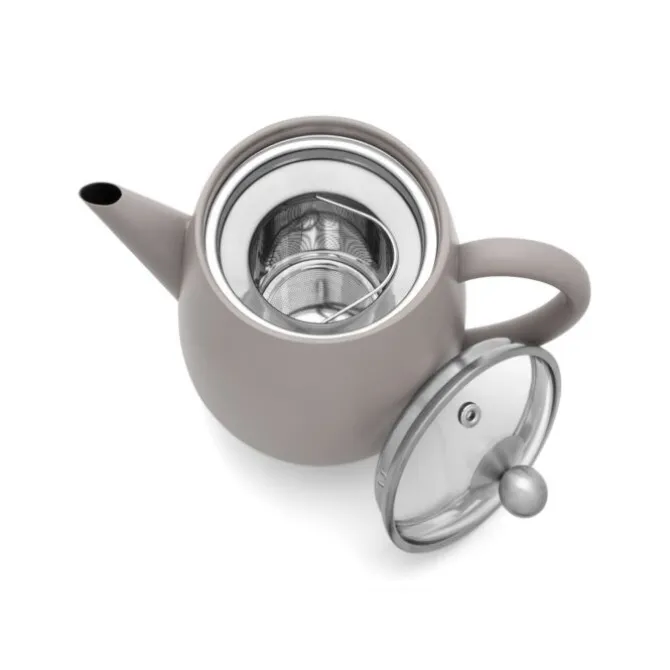 Bredemeijer Duet Eva theepot 1,1 liter rvs Concrete Grey