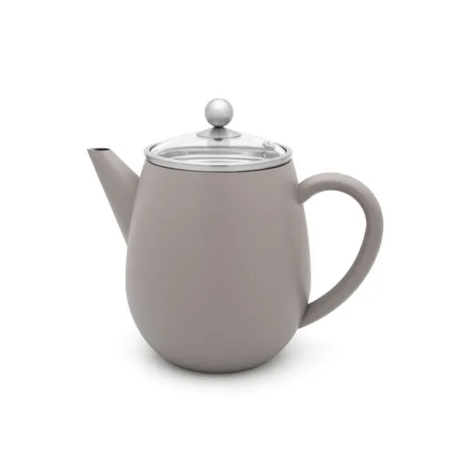 Bredemeijer Duet Eva theepot 1,1 liter rvs Concrete Grey