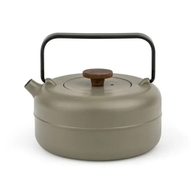 Bredemeijer Henan theepot 750 ml gietijzer khaki