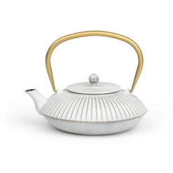 Bredemeijer Linhai theepot 1,1 liter gietijzer Off-white