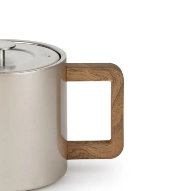 Bredemeijer Narvik theepot 1,1 liter rvs Champagne