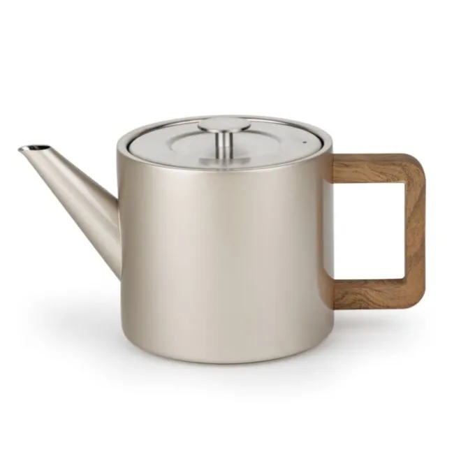 Bredemeijer Narvik theepot 1,1 liter rvs Champagne
