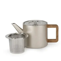 Bredemeijer Narvik theepot 1,1 liter rvs Champagne