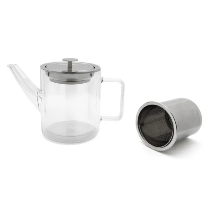 Bredemeijer San Remo theepot 1 liter dubbelwandig glas
