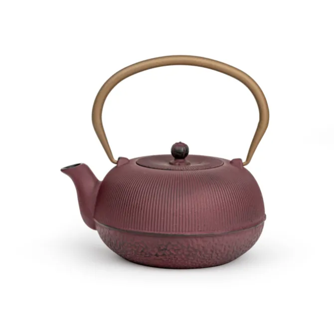 Bredemeijer Sichuan theepot 1 liter gietijzer Plum