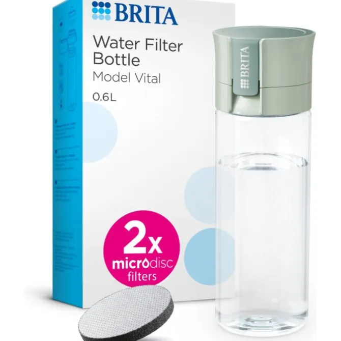 Brita On The Go Vital waterfilterfles 600 ml kunststof mintgroen