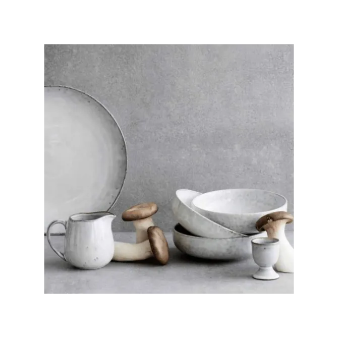 Broste Copenhagen Nordic Sand pastabord ø 30 cm aardewerk wit