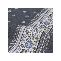 Bunzlau Castle Belle Fleur theedoek 65 x 65 cm katoen donkerblauw