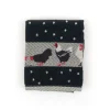 Bunzlau Castle Chickens handdoek 53 x 60 cm katoen zwart