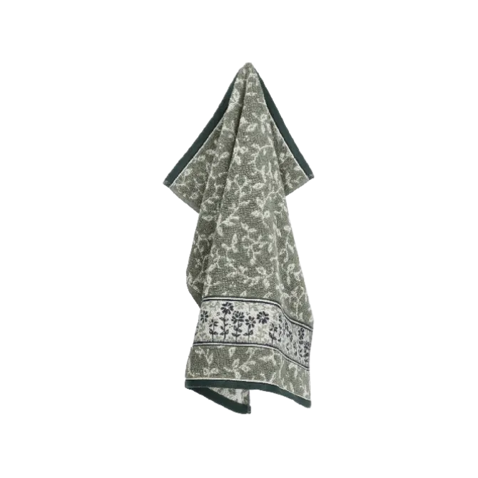 Bunzlau Castle Daydream Dark Green handdoek 53 x 60 cm