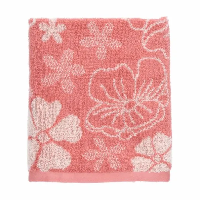Bunzlau Castle Flowerbed handdoek 53 x 60 cm katoen Pink