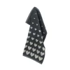 Bunzlau Castle Hearts handdoek 53 x 60 cm katoen Antraciet