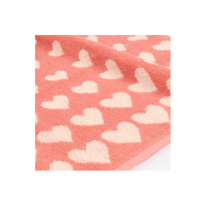 Bunzlau Castle Hearts Pink handdoek 53 x 60 cm