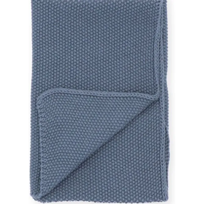 Bunzlau Castle Organic Home handdoek 60 x 40 cm katoen Blue