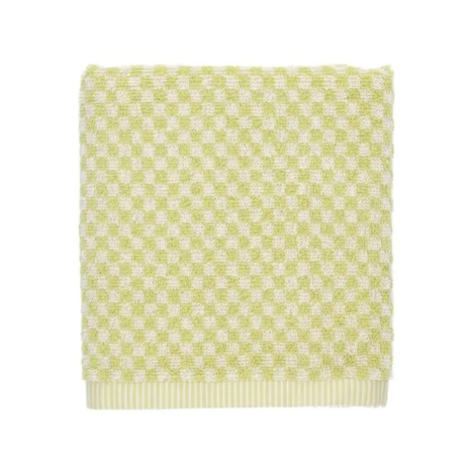Bunzlau Castle Small Check handdoek 53 x 60 cm katoen groen