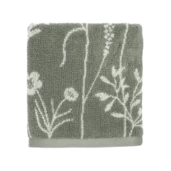 Bunzlau Castle Wild Flowers Dark Green handdoek 53 x 60 cm