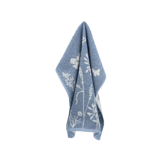 Bunzlau Castle Wild Flowers Grey-Blue handdoek 53 x 60 cm