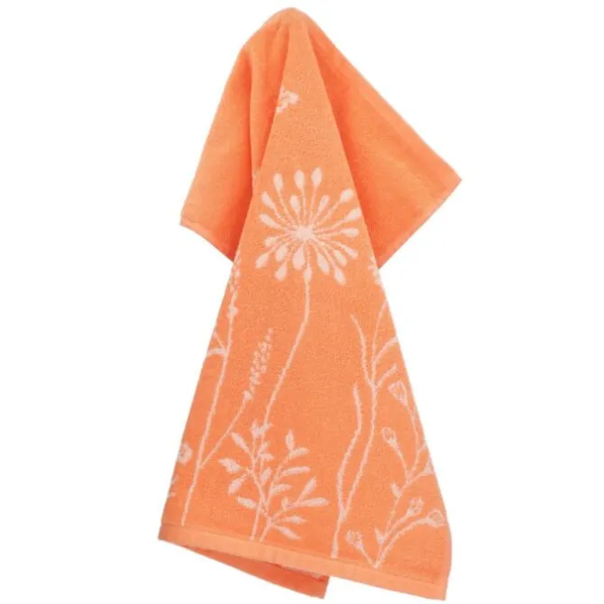 Bunzlau Castle Wild Flowers handdoek 53 x 60 cm katoen oranje