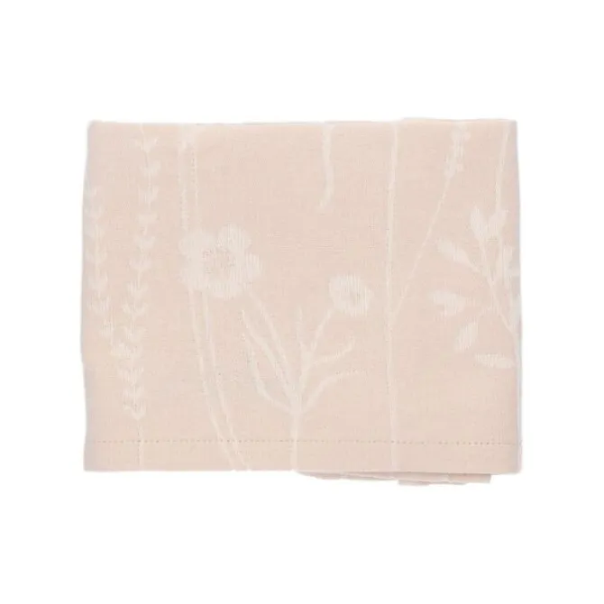 Bunzlau Castle Wild Flowers theedoek 65 x 65 cm katoen beige