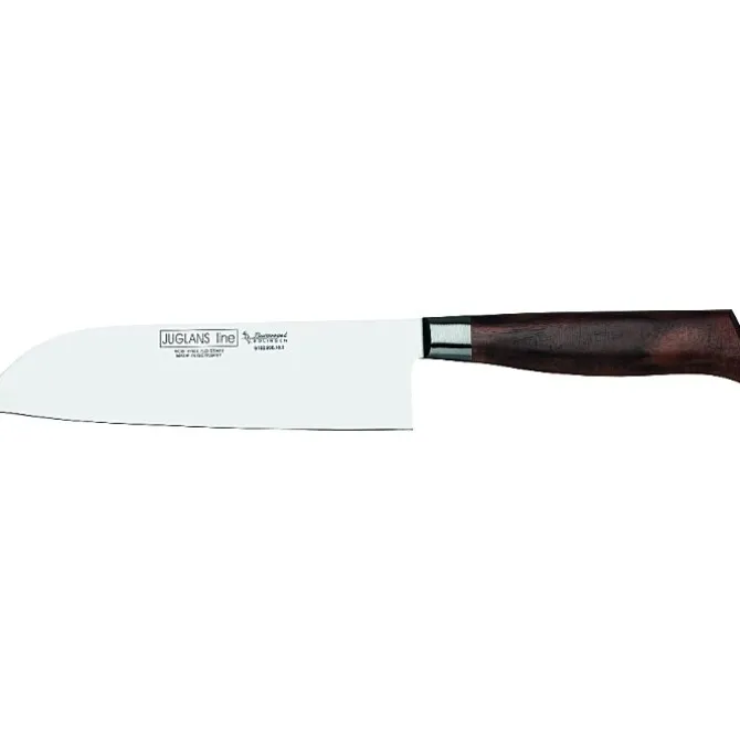 Burgvogel Juglans santoku mes 18 cm walnotenhout