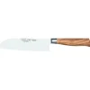 Burgvogel Oliva santoku mes 18 cm olijfhout