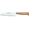 Burgvogel Oliva santoku mes met kuiltjes 18 cm olijfhout