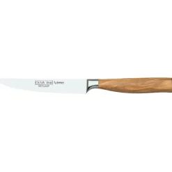 Burgvogel Oliva steakmes glad 12 cm olijfhout