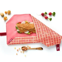 by Roll'eat Boc'n'Roll Vintage herbruikbaar boterhamzakje 54 x 32 cm Disc