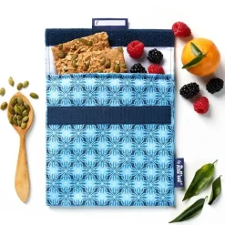 by Roll'eat Snack'n'Go Vintage herbruikbare Snack Bag 18 x 18 cm polyester Bloom