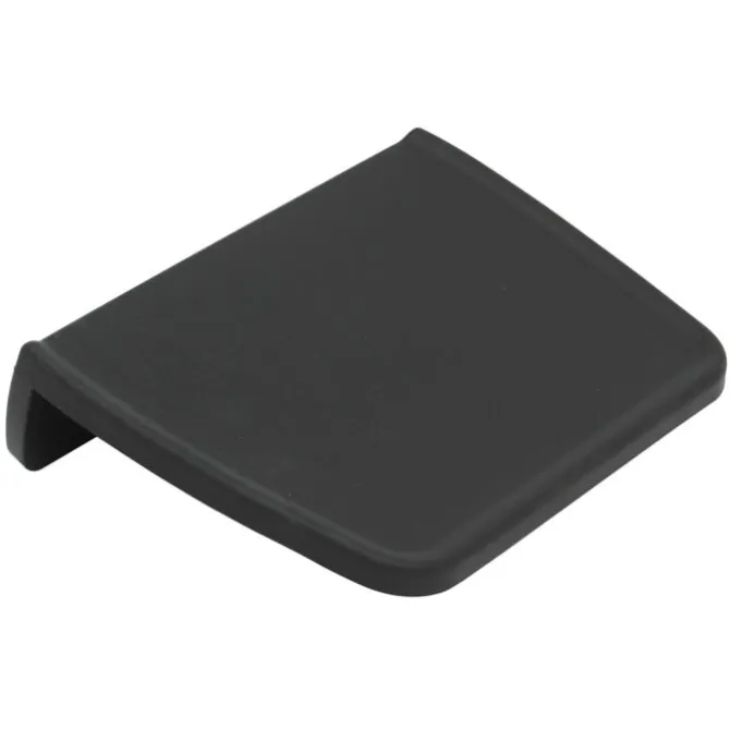 Cafelat tamping mat met rand 21 x 15 cm silicone zwart