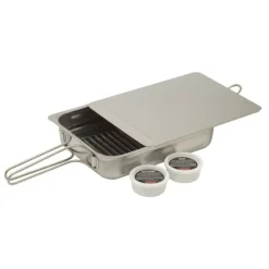 Camerons rookoven 38 x 28 cm rvs met 4 bakjes rookhout