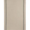 Charvet COUNTRY theedoek 52 x 75 cm gewassen zwart met donkere streep