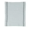 Charvet COUNTRY theedoek 75 x 52 cm linnen donkergrijs met donkere streep