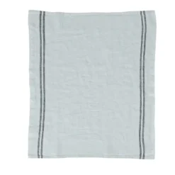 Charvet COUNTRY theedoek 75 x 52 cm linnen donkergrijs met donkere streep