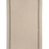 Charvet COUNTRY theedoek 52 x 75 cm gewassen ecru met donkere streep