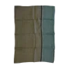 Charvet DUBLIN theedoek 70 x 50 cm linnen blauw gecombineerd