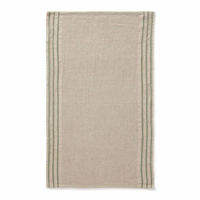 Charvet Maya theedoek 70 x 43 cm linnen/katoen gewassen linn