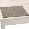 Charvet PEPITE placemat 48 x 35 cm linnen zwart/beige