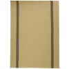 Charvet PIANO theedoek 52 x 75 cm linnen zand met donkere streep