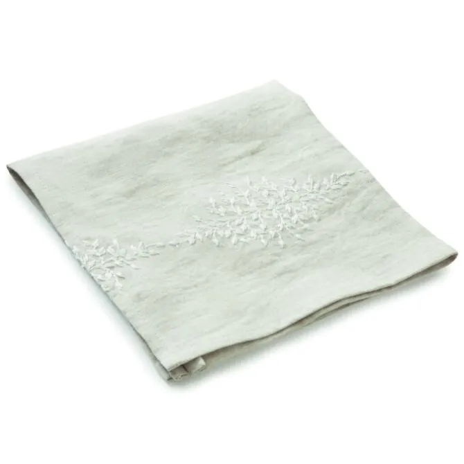 Charvet Reseda servet 40 x 40 cm linnen/katoen gewassen linn