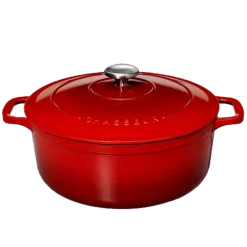 Chasseur braadpan 6,1 liter ø 28 cm gietijzer rood