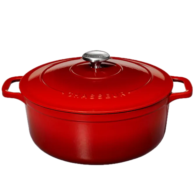 Chasseur braadpan 8,8 liter ø 32 cm gietijzer rood