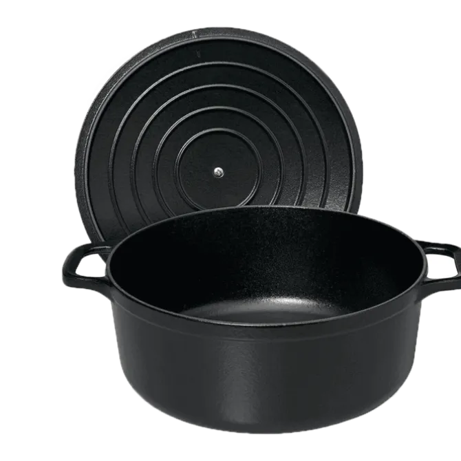 Chasseur braadpan 6,1 liter ø 28 cm gietijzer mat zwart