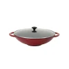 Chasseur wok ø 37 cm gietijzer rood