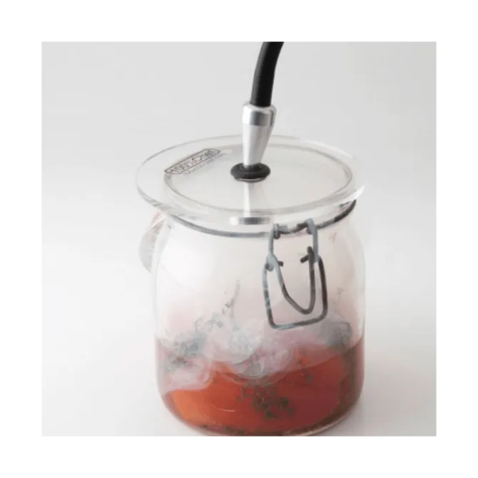 100% Chef Aladin rookdeksel met ventiel ø 12 cm glas