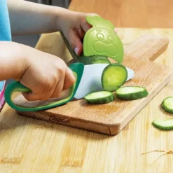 Chefclub kindermes met vingerbeschermer groen