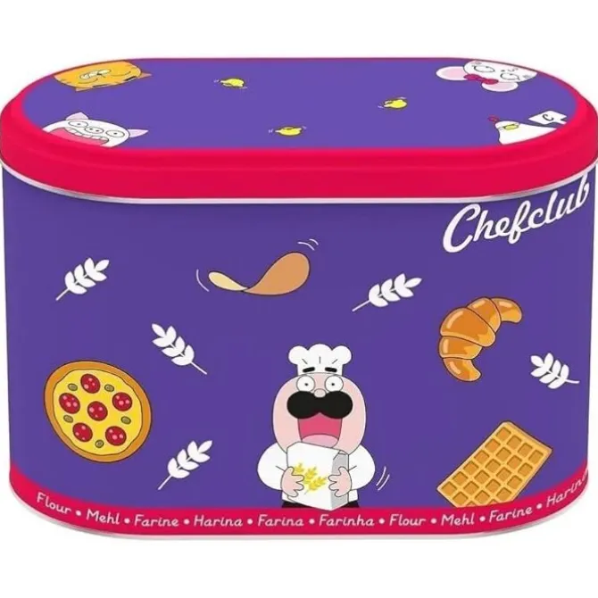 Chefclub Meel voorraadblik 21 x 11 x 14 cm blik