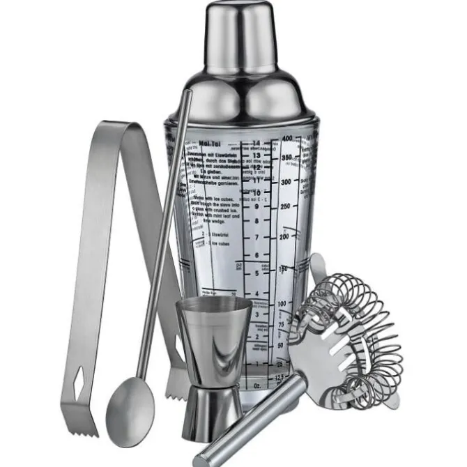 Cilio Cosmopolitan cocktailset rvs 5-delig