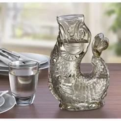 Cilio Nemo karaf 1 liter glas beige
